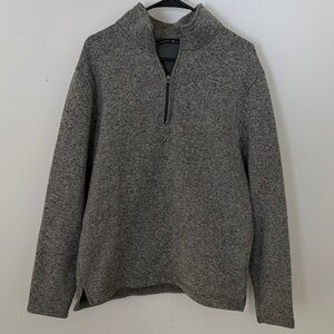 Beverly Hills Polo Club Men's Charcoal Quarter Zip Sweater
